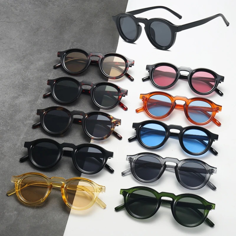 Óculos de Sol Redondos de Alta - Men'S Fashion Round Glasses avaliação e preço