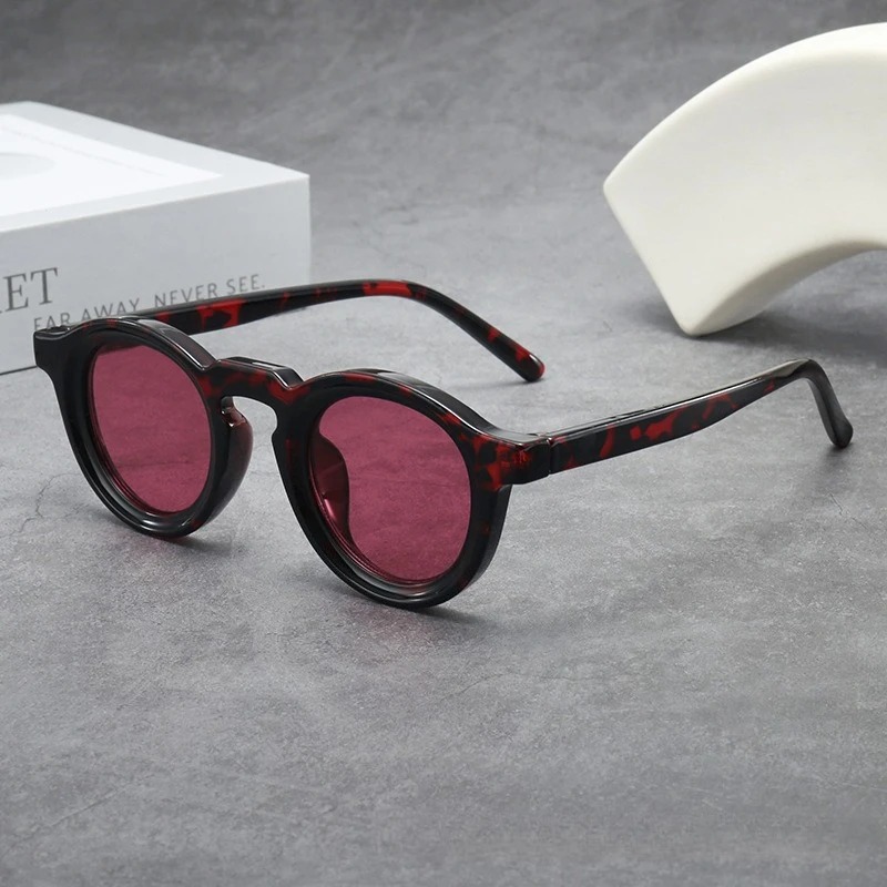 Óculos de Sol Redondos de Alta - Men'S Fashion Round Glasses avaliação e preço