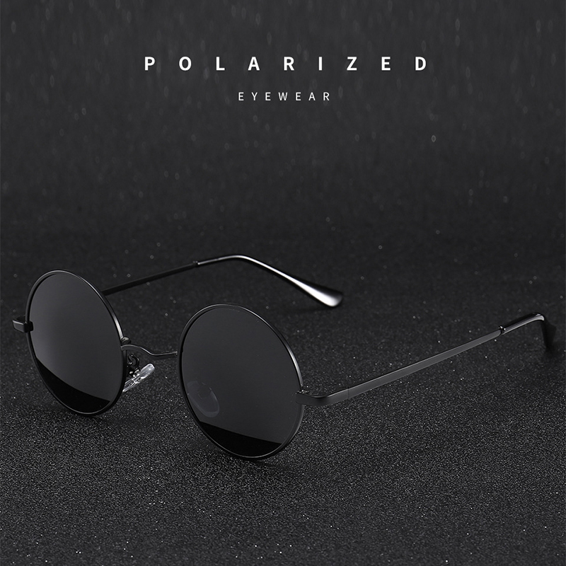 Óculos de Sol Redondos Retrô V - Men'S Fashion Round Glasses avaliação e preço