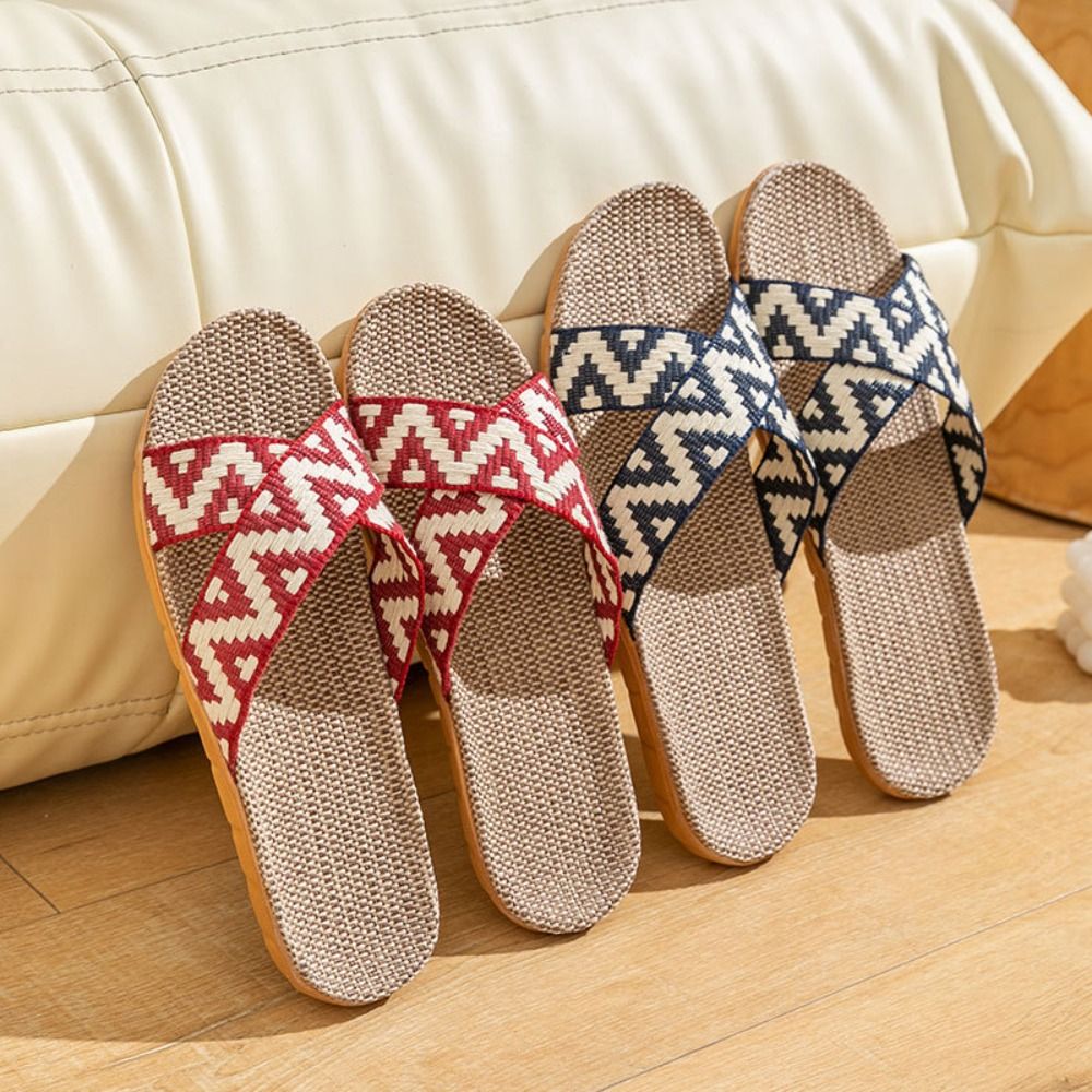 Chinelos de Linho Estilo Étnic - Mens Fashion Sandals avaliação e preço